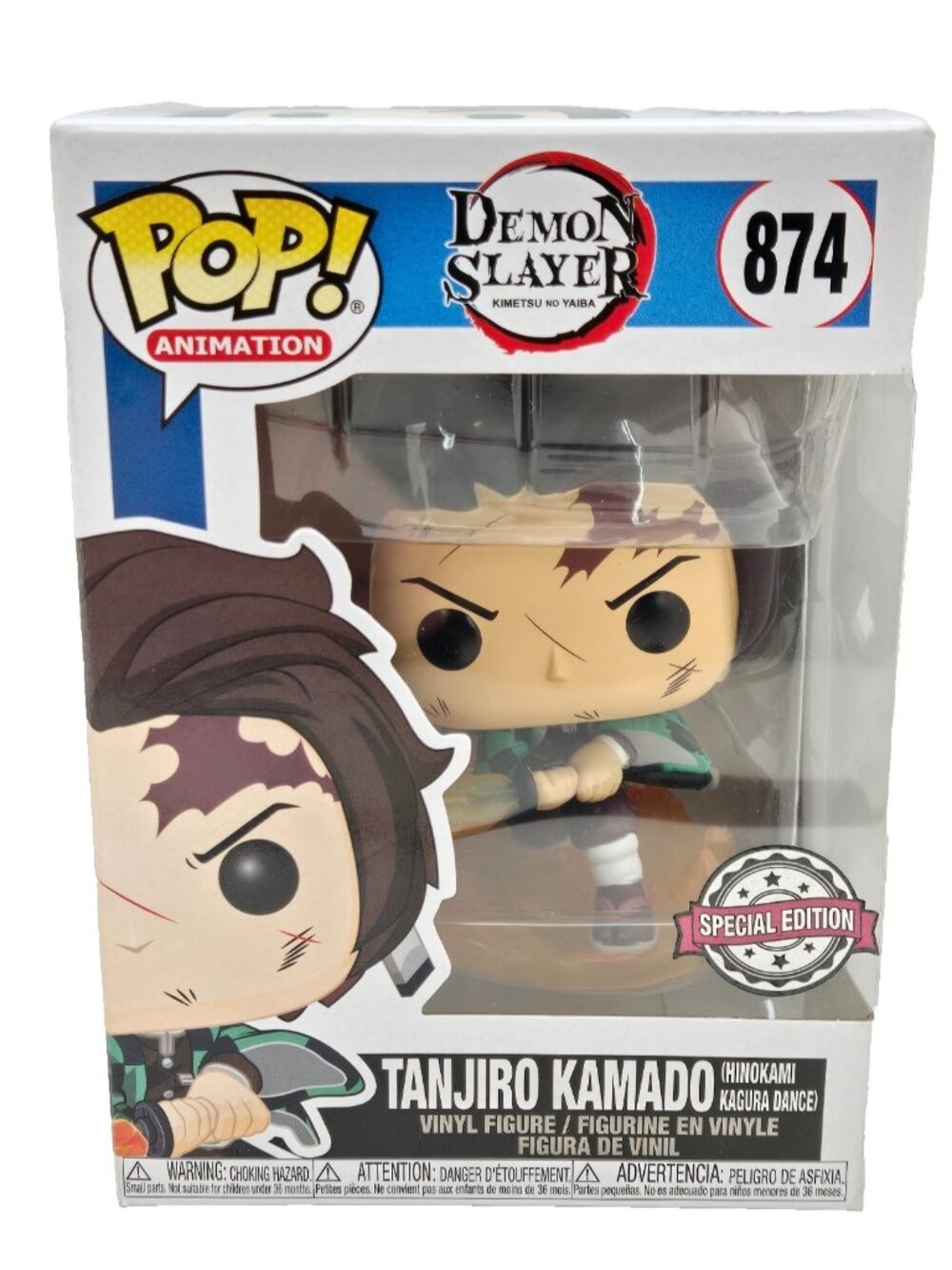 Funko Pop Tanjiro Kamado Demon Slayer Special Edition Anime Vinyl Figure New